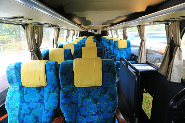 Golden Coach Bus Blue Seat